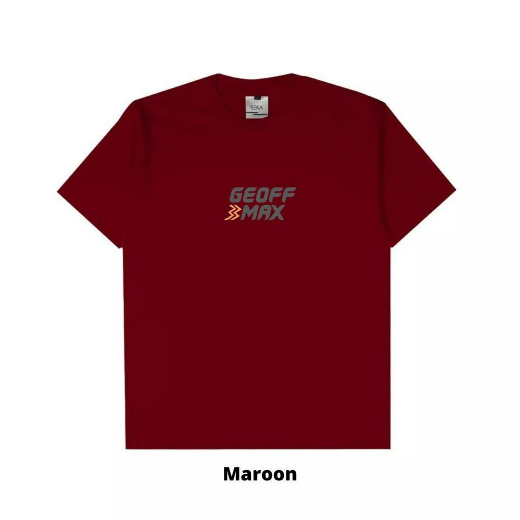 Hipokrit Official Shop - Unisex T-Shirt Maroon Geoff Max Dop Size M.L.XL Best Quality Combed 30s