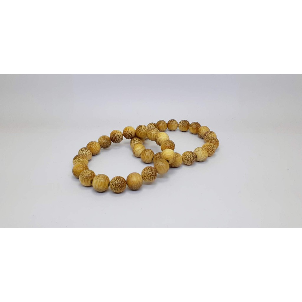 SEPASANG GELANG KAYU LIWUNG MACAN PUTIH