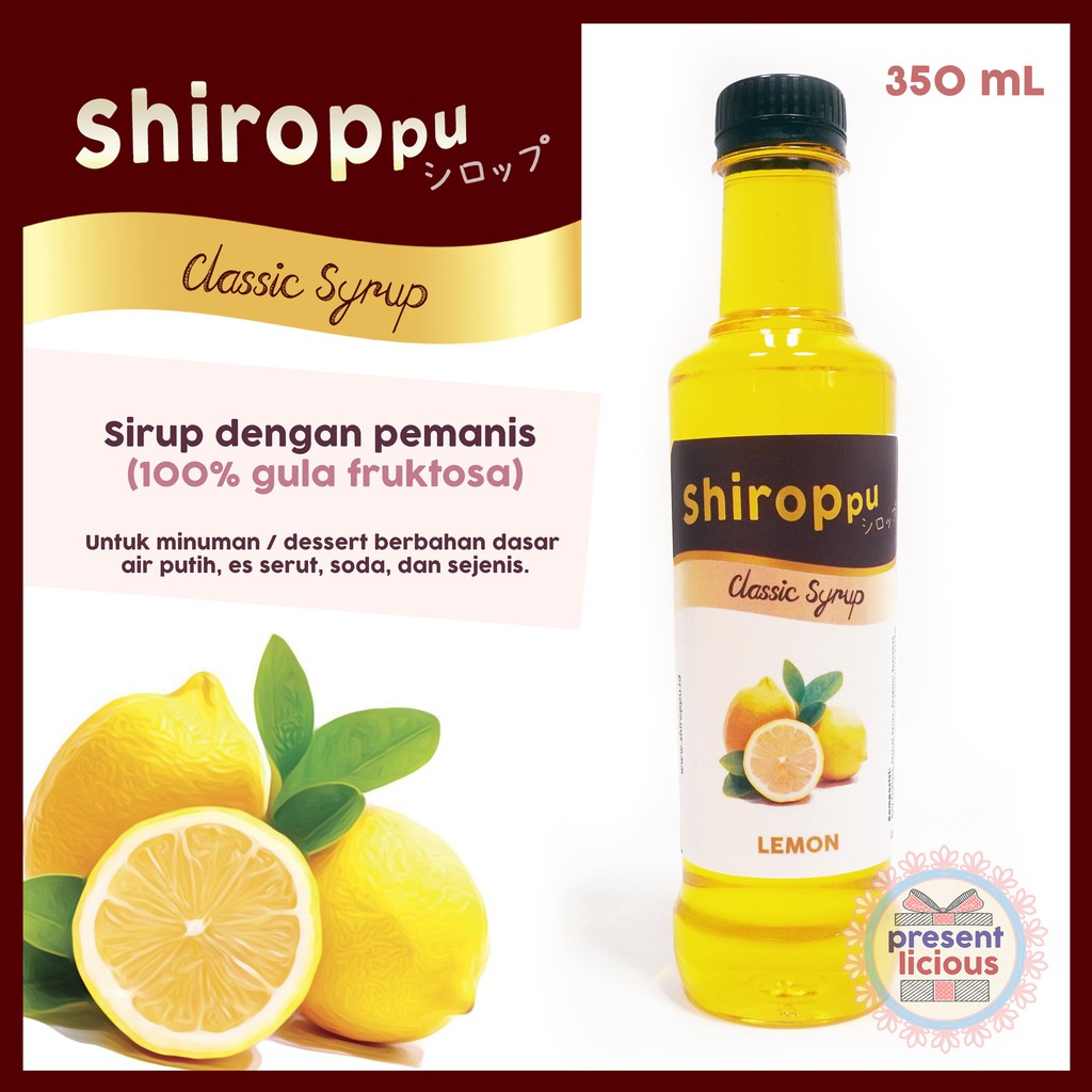 

Lemon | Shiroppu Classic Syrup 350 mL | Sirup Manis Jeruk Nipis