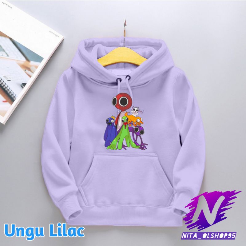 rainbow friends terbaru hoodie anak rainbow friends