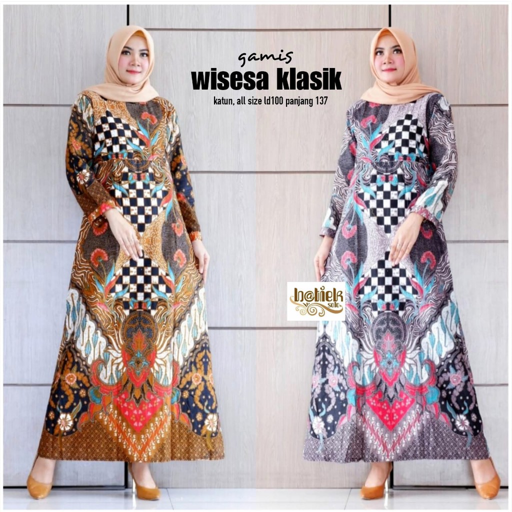  Gamis  Gamis  batik  kualitas premium Shopee  Indonesia