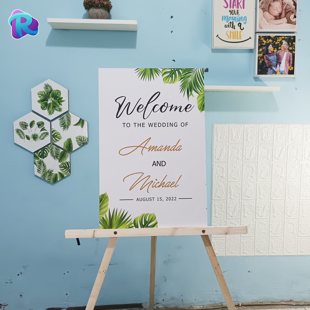 

RK Standing Easel Pigura Foto Lukis / Stand Wedding Welcome Sign