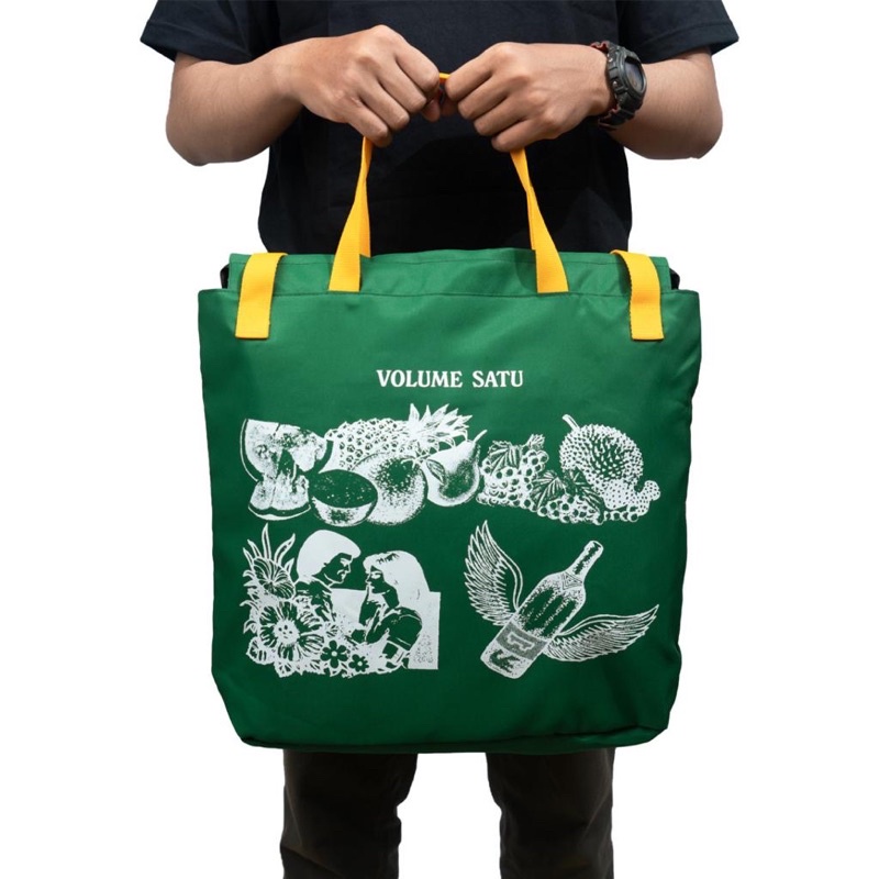 Kamengski - Grafis Nusantara Totebag Green