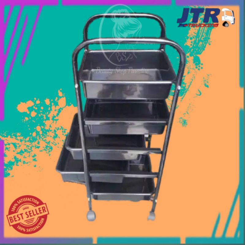 Rak salon 5 susun troli salon kecantikan