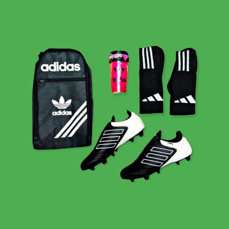 BISA COD SEPATU BOLA PAKET KOMPLIT ADIDAS COPA BONUS KAOS KAKI DEKER SEPATU BOLA MURAH GROSIR SEDIA 