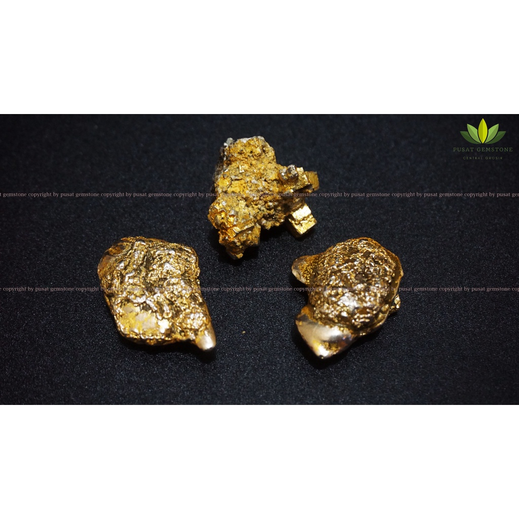 Batu Pirit (Pyrite) Natural