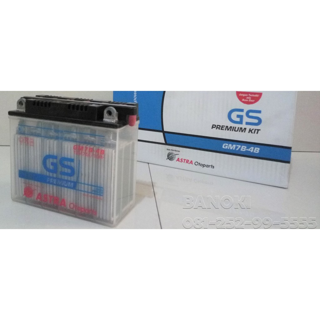 Aki motor Gs Premium GM7B-4B
