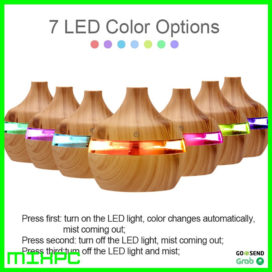 Humidifier Diffuser Aromaterapi Disfuser Ultrasonic Pelembab Udara Pengharum Ruangan Essential Oil Aromatherapy-4