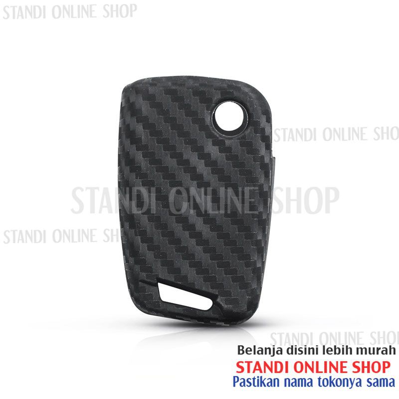 Kondom Kunci Silikon Carbon Remote Volkwagen VW Scirocco Polo Golf