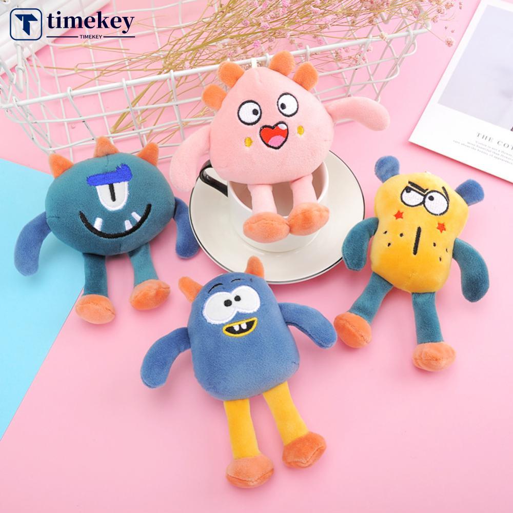 Timekey Mainan Boneka Plush Bentuk Monster Untuk Hadiah Ulang Tahun Anak R9Y9