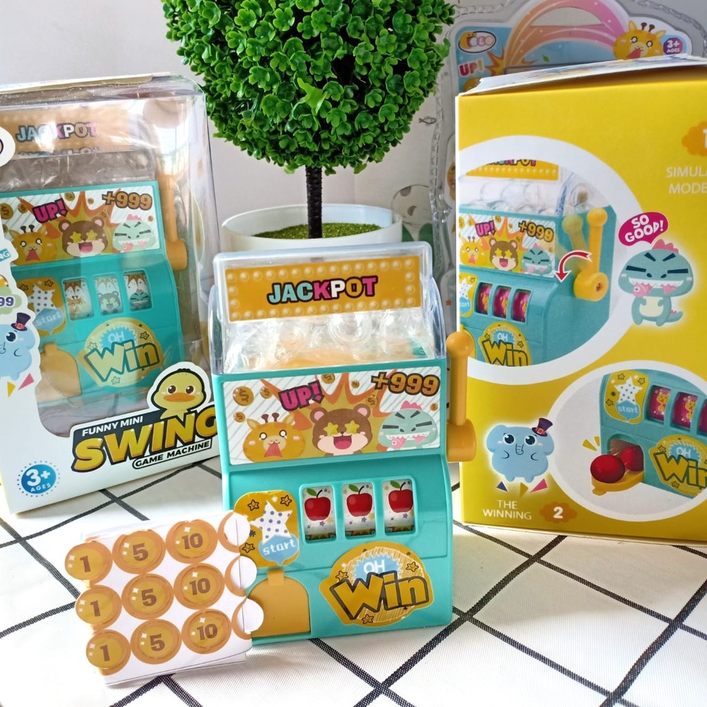MMTOYS MB209 Mainan Anak Murah Mini Jackpot Swing / Candy Vending Machine Drink / Surprise Mini Roll-3