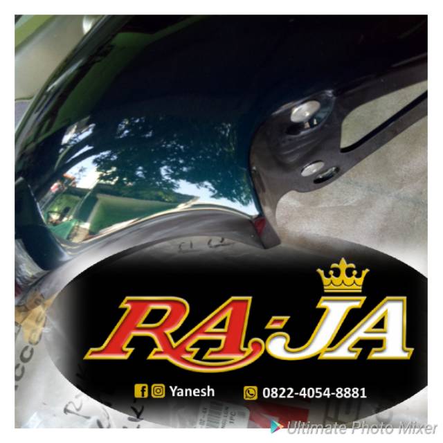 Spakbor depan rx king warna hijau botol