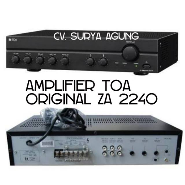 ZA 2240 Amplifier TOA/POWER TOA/ AMPLI TOA/ MIXER AMPLIFIER TOA