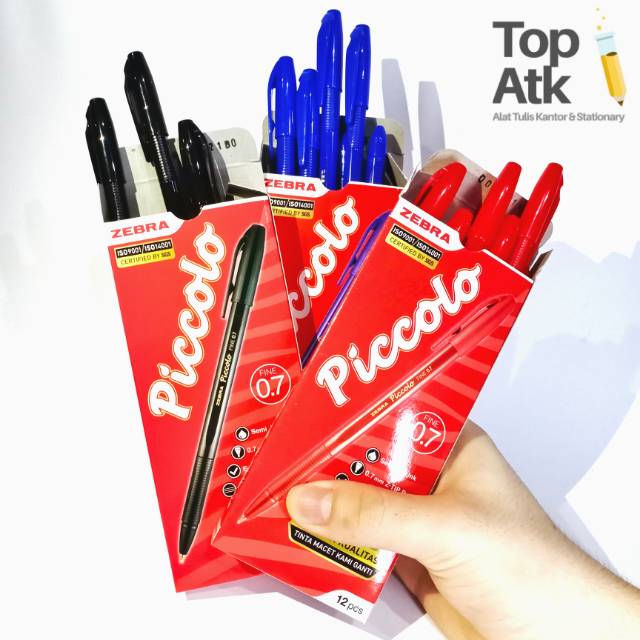 

Bolpen Piccolo Zebra Pic Colo Bolpoin Ballpoint Pulpen Pena Semigel