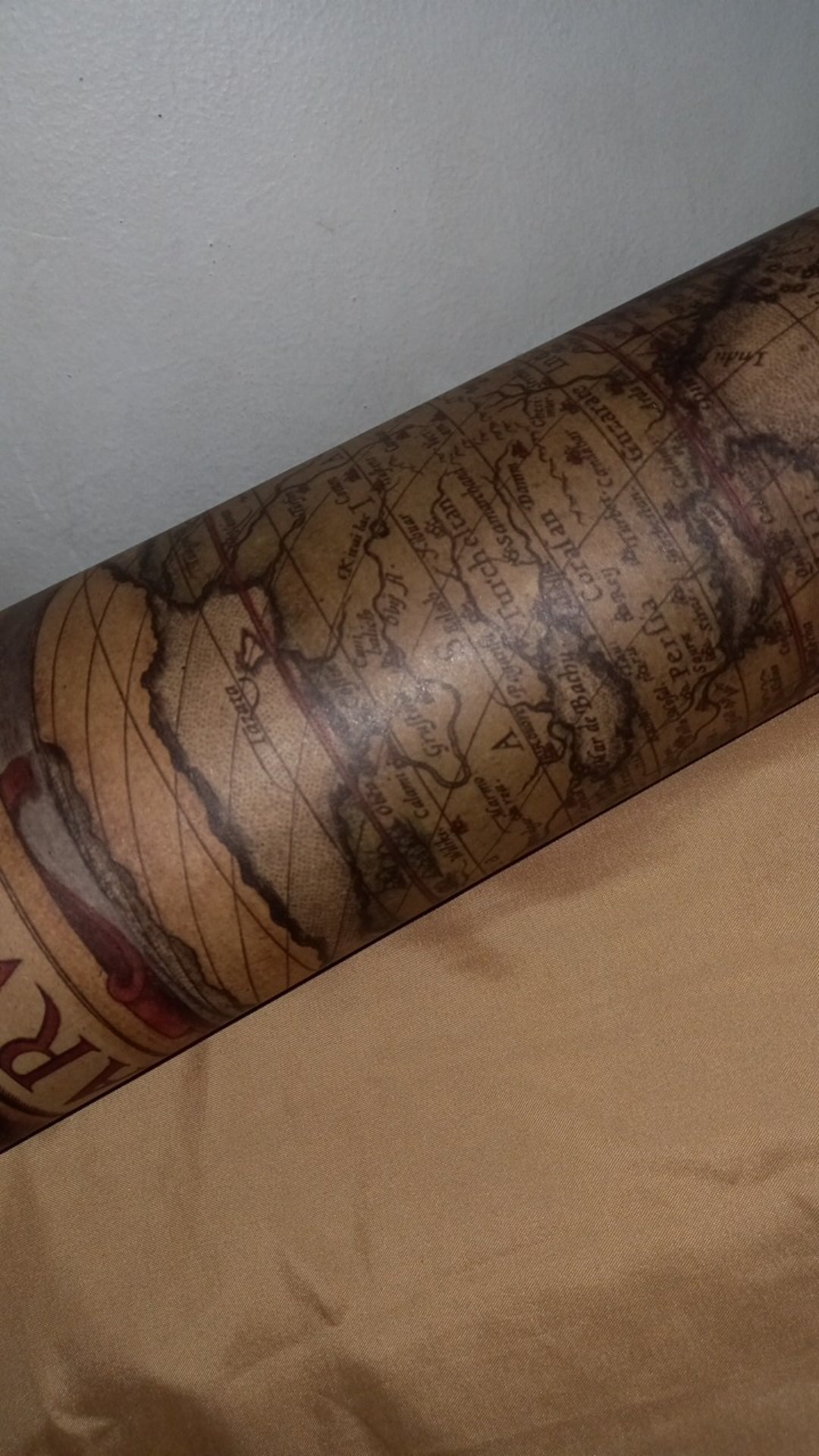 Alas Foto Kertas Koran Peta World Map Vintage Retro Properti Foto