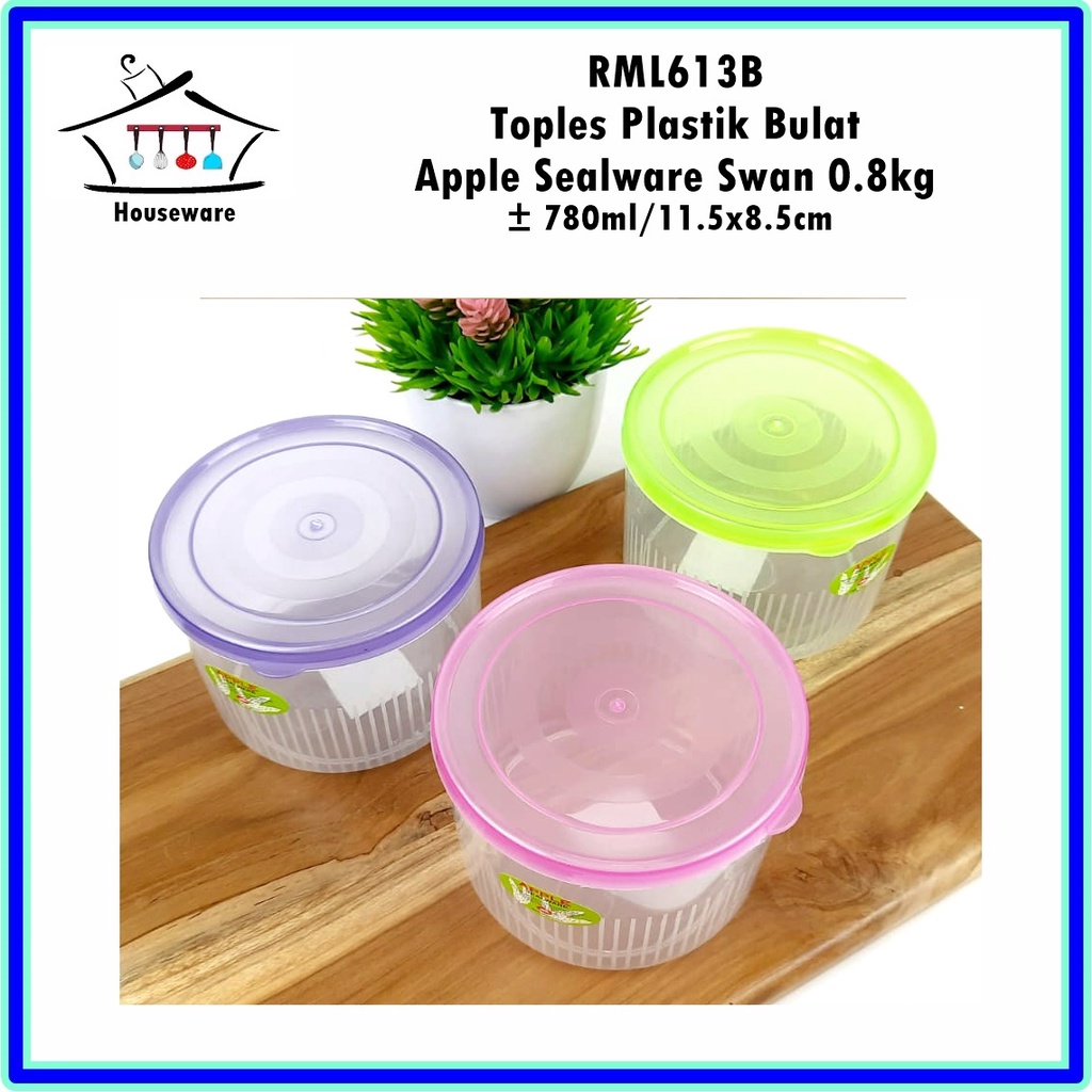 Toples Plastik Bulat Apple Sealware Swan