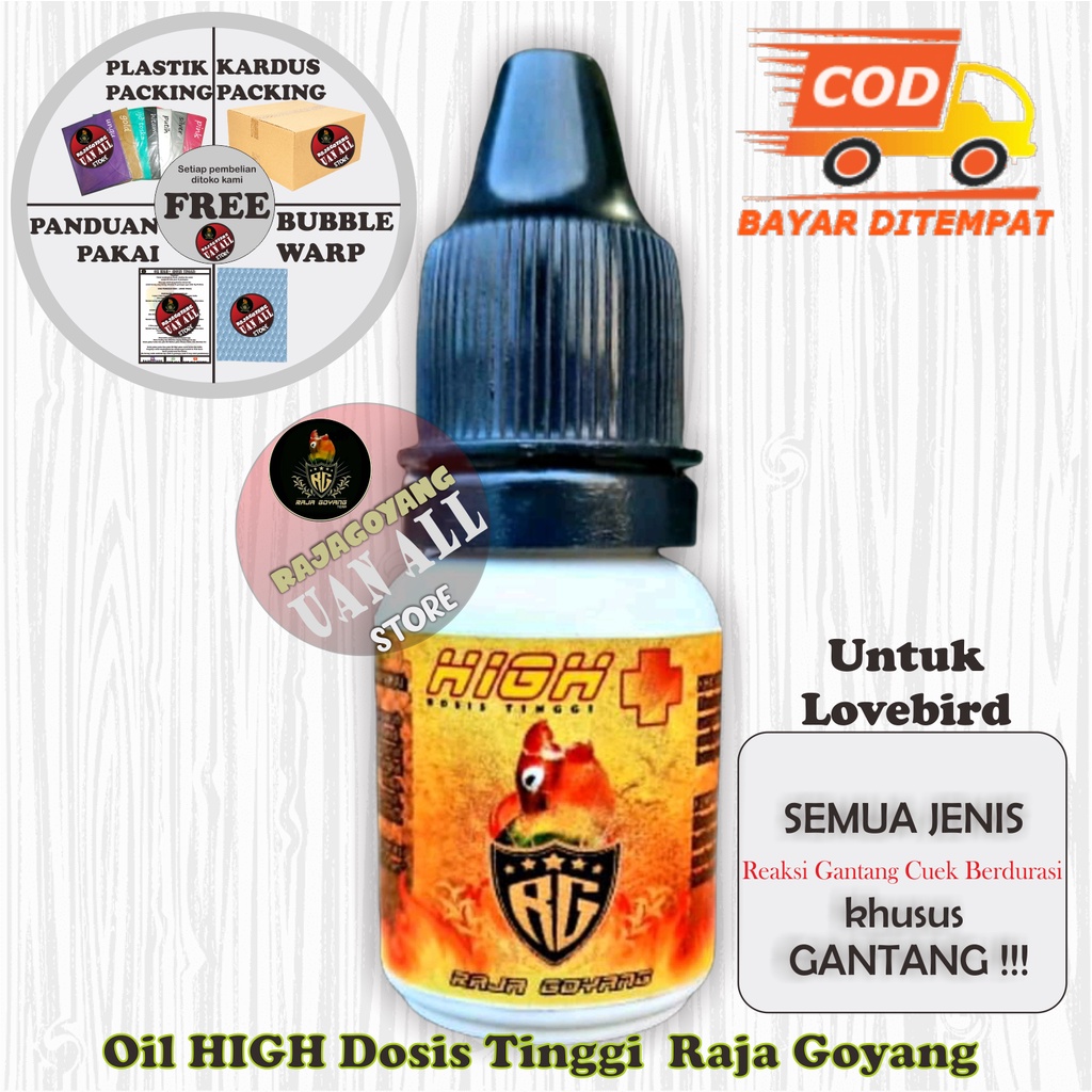 HIGH PLUS Dosis Tinggi Raja Goyang Original100% / Doping Lovebird Gantang Dosis Tinggi /Tetes Untuk 