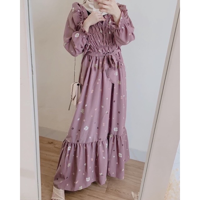 (RPA) GAMIS MELANISA BUSUI DRESS RAYON UNIQLO