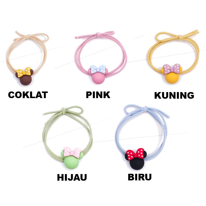 Ikat Rambut Karakter Gaya Korea / Karet Rambut Elastis Korea / Hairband