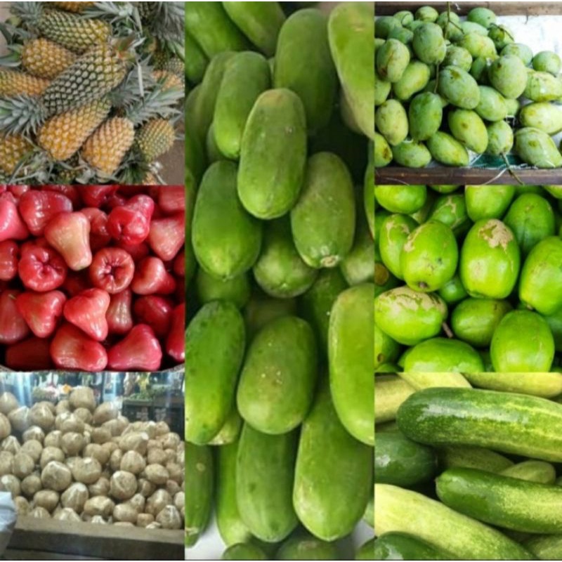 

buah rujak / kemasan ( berat - + 5 kg minamal 5 maca buah )