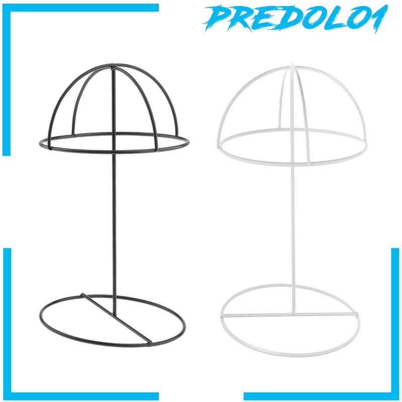 (Predolo1) Stand Holder Topi Baseball Bahan Metal Warna Hitam