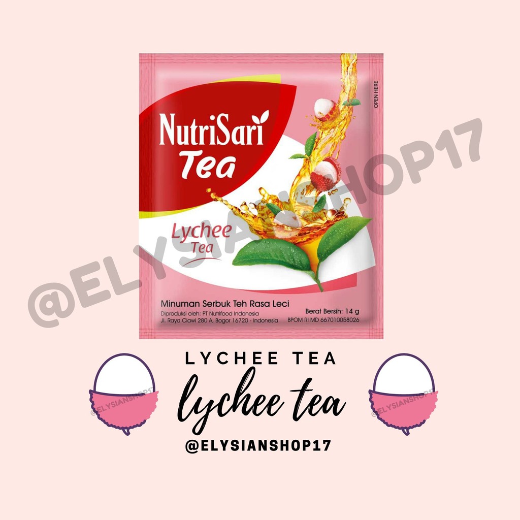 

Nutrisari Lychee Tea 1 Renceng (10 Sachet)