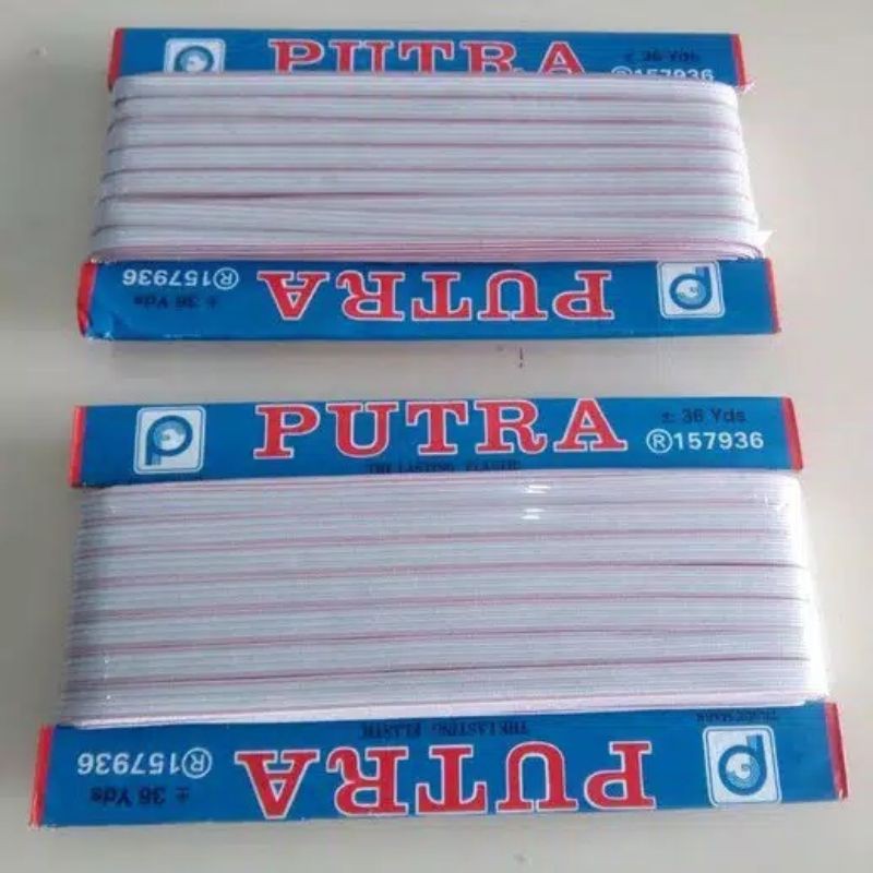 ELASTIC ELASTIK KARET COLOR PUTRA -  KARET ELASTIK