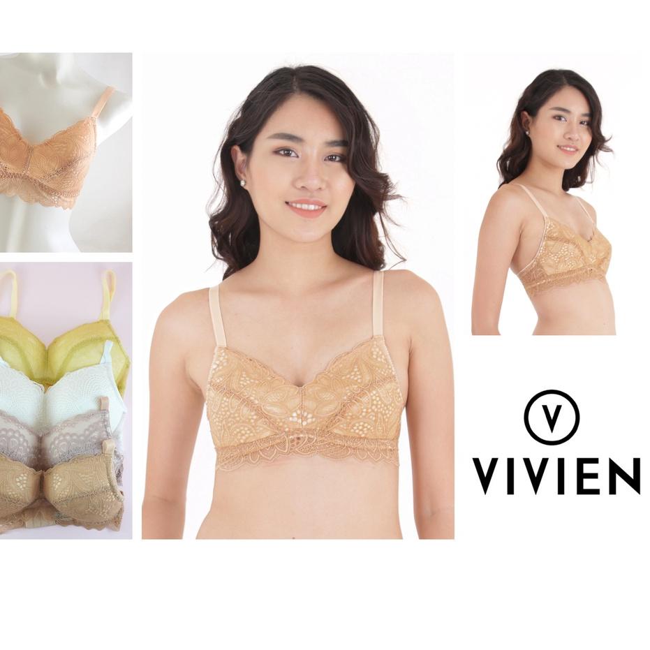 Update Bra Wanita Renda Tanpa Kawat Full Cup , Busa Tipis Model Skin Fit, Branded Underwear No 1 Kor