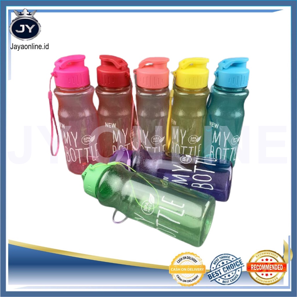 JY BM1 Botol Minum New My Bottle BPA Free Water Bottle Versi Tutup CETREK Colorful