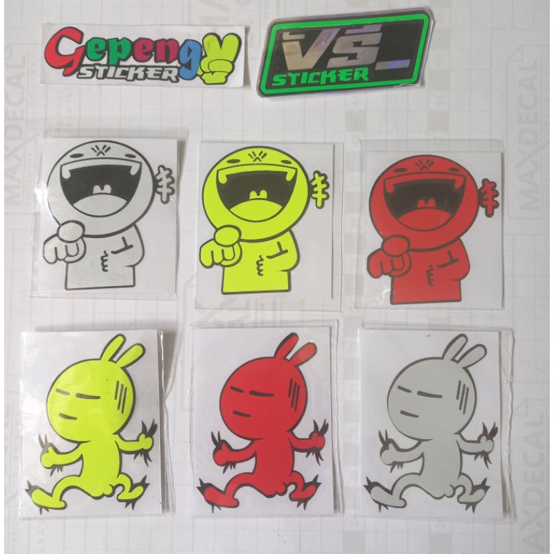 

sticker cutting lucu imote smile murah