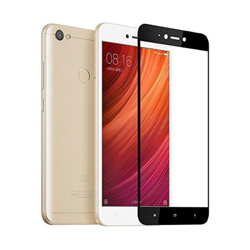 TEMPERED GLASS 5d full lem XIAOMI REDMI 5A HITAM PUTIH screen protector guard