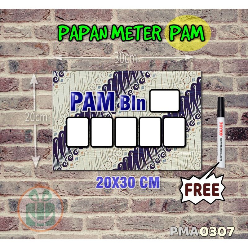 

SBC Papan Meter Listrik PLN PAM motif Unik - Batik 07