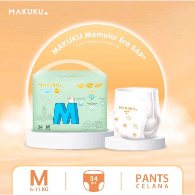 Makuku Diapers comfort M 34