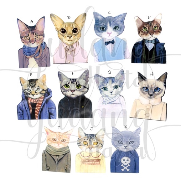 Pin Akrilik Cat Boy Pin Bros Tas Motif Kucing Cowok Unik GH 208474