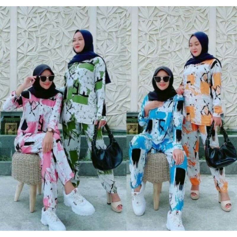 Baju setelan nagita slavina/setelan hits