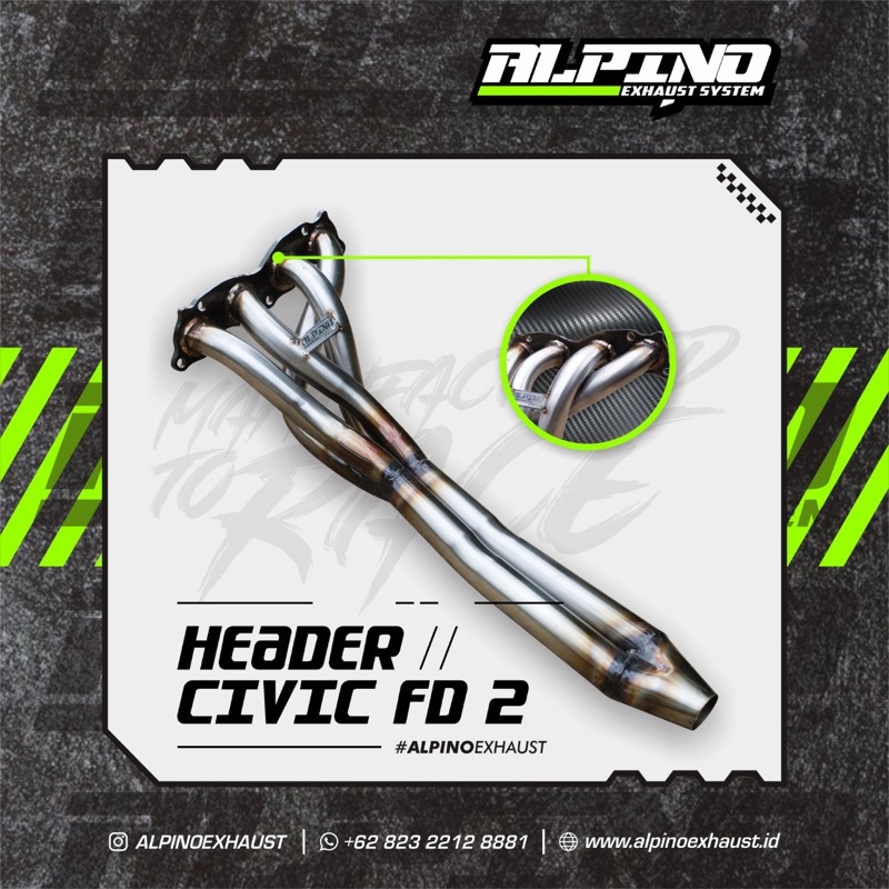 HEADER CIVIC FD2 4 - 1 ALPINO EXHAUST