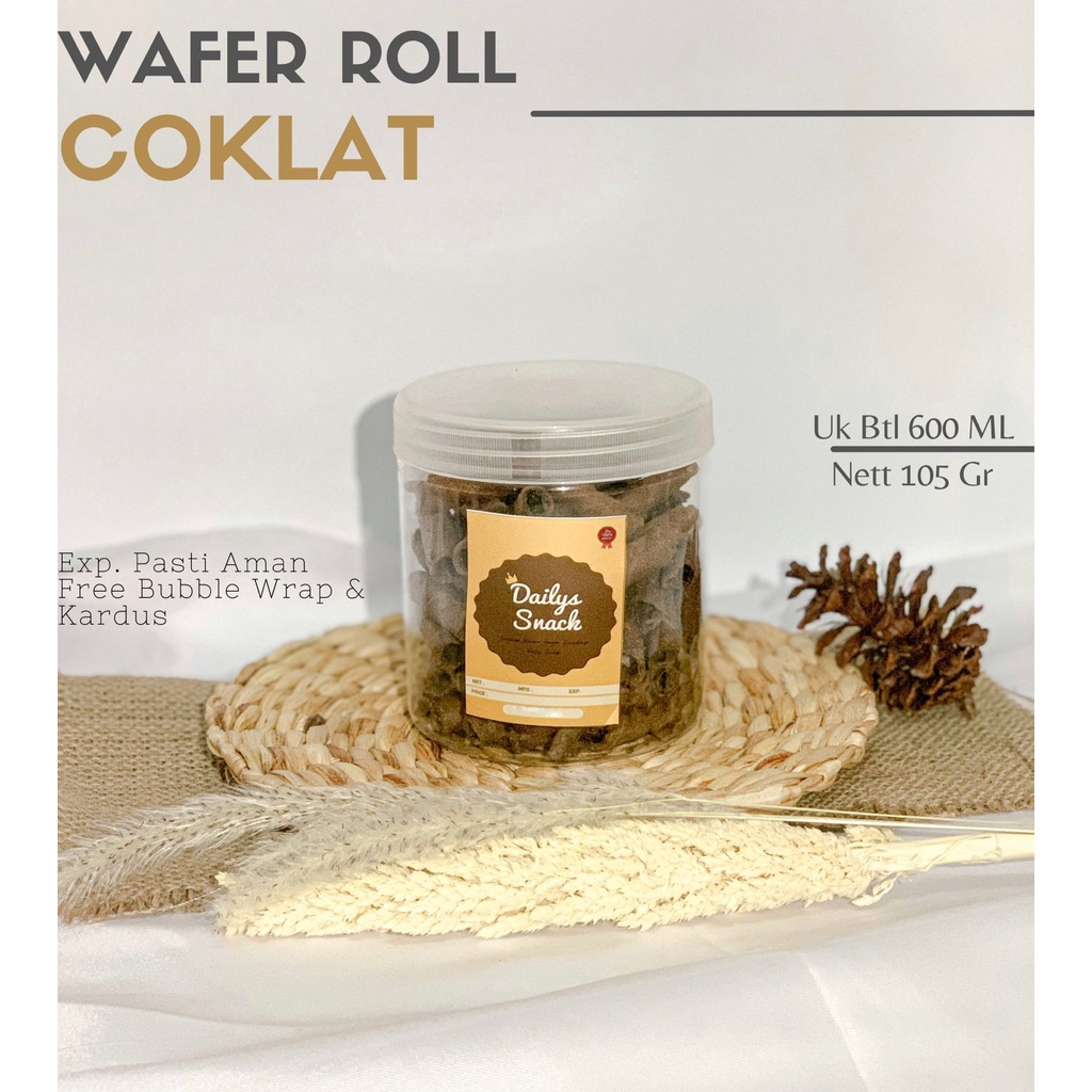 

MAKANAN RINGAN TOPLES - WAFER STIK ROLL COKLAT STROBERI VANILA 105 GRAM