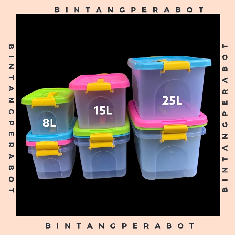 Container Box BIGY Cb 8-15-25 Liter / Box Container Plastik Serbaguna