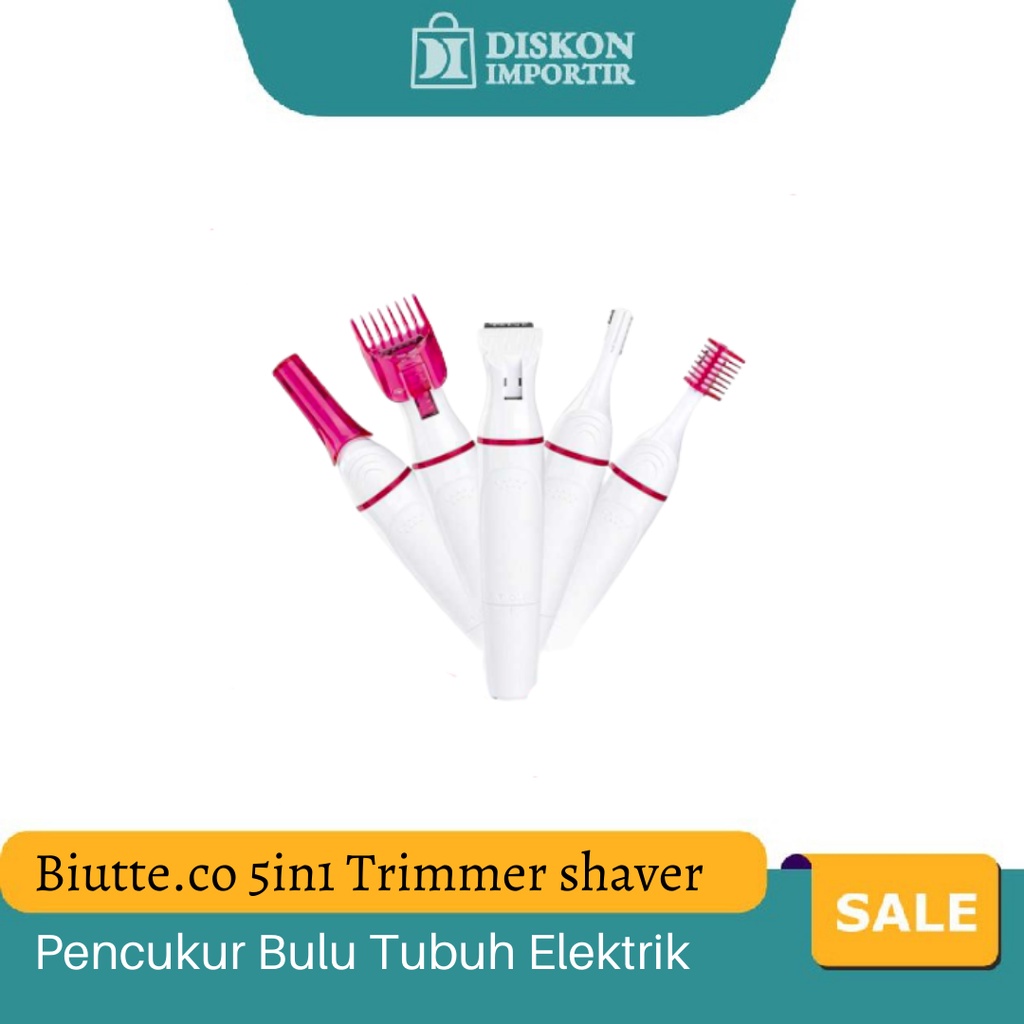 Pencukur Bulu Tubuh Elektrik Trimmer Shaver Alis Ketiak Kemaluan Hidung Alat Kecantikan Pria Wanita