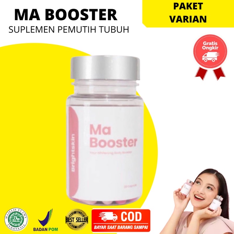 Ma Booster 7x Extra Whitening Kapsul Pemutih Badan Suplemen Pemutih Seluruh Tubuh