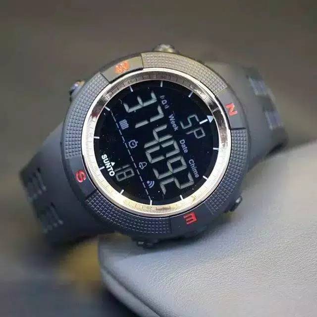 Jam Tangan Pria Sporty Outdoor Sunto Amfibi Strap Rubber Water Resist