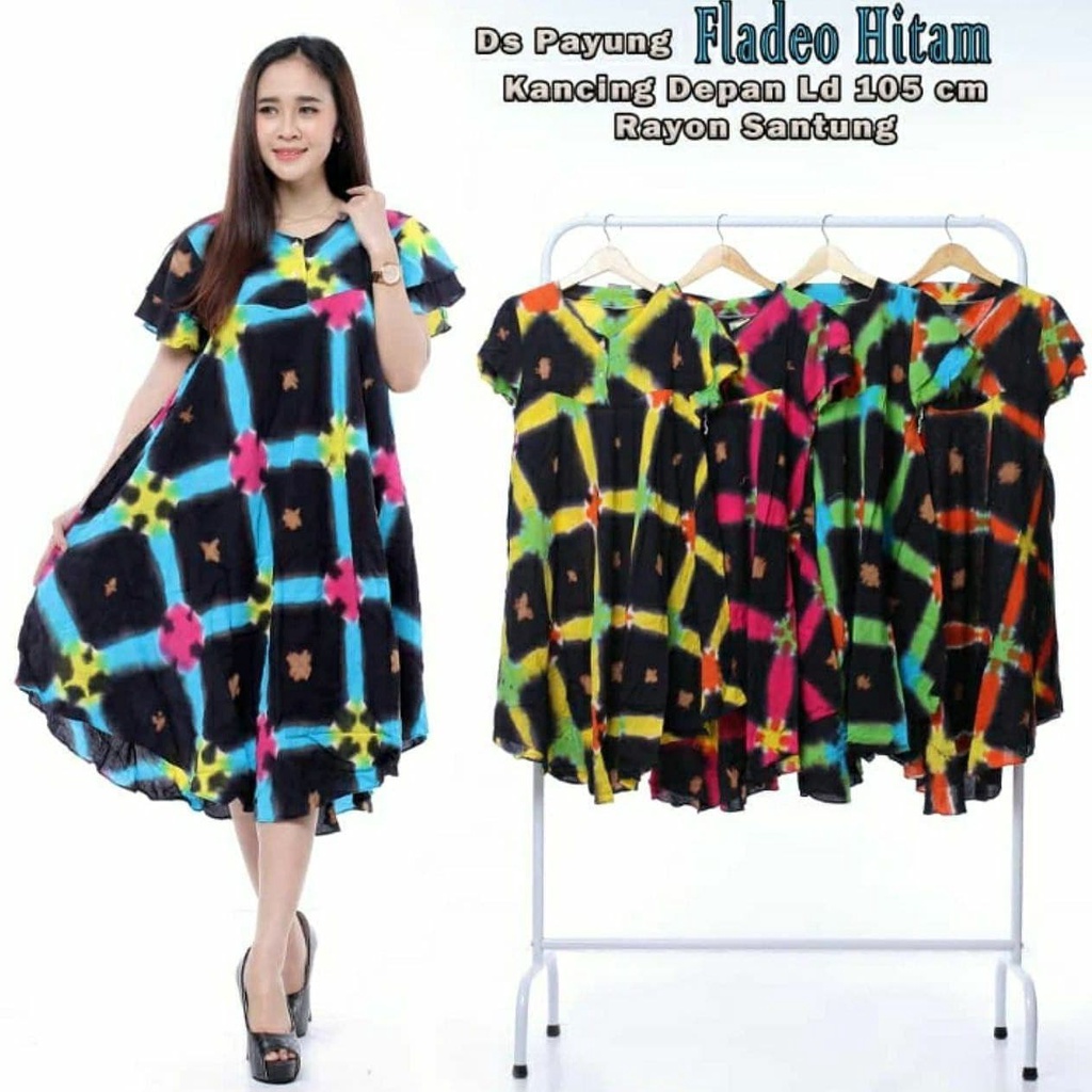 BATIK WANITA DASTER PAYUNG RAYON ( SALJU TELAGA WARNA COKLAT NORIKU BLACKLOVE KOALA KUPU LIBRA OREO MILTON NOVVA KENARI GUPITA BLACKOPAL FLADEO LUNA JAZERA NUTELA ) KEKINIAN KANCING DEPAN BUSUI BUMIL LENGAN PENDEK MURAH ADEM-DP FLADEO