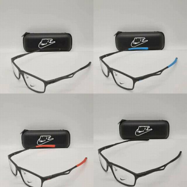 Frame Kacamata Fashion Pria Sporty, Bahan Besi, Lensa Potokromic Minus- Cylinder