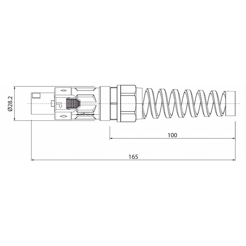 Jack speakon ROXTONE RS4FX-N (untuk kabel besar)