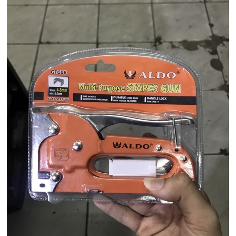 

GUN TACKER / STAPLER GUN / STAPLES GUN 4-8 MM BODY BESI ALDO GTC08 / GTC-08 / GTC 08