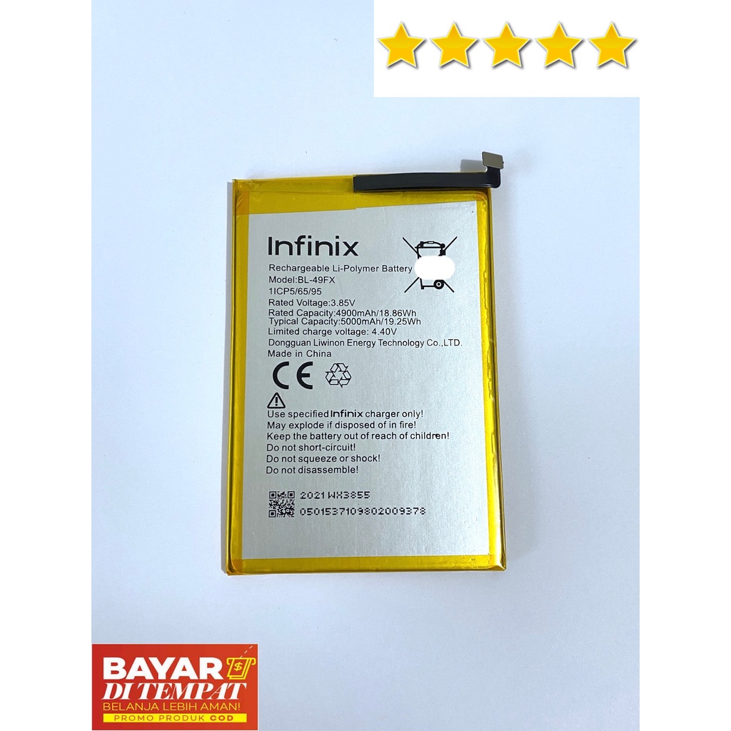 Baterai INFINIX Hot 8 / X650 / Hot8 / BL-49FX - BL49FX  - ORIGINAL Baterai Batrai Batre Battre Batery Battery Batere Hp Hape Handphone Henfone // RakkiCell