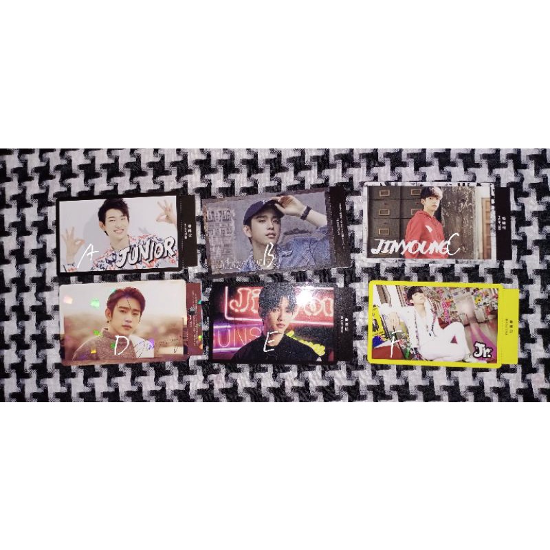 got7 Jinyoung japan photocard.Silakan pilih pengiriman J&T atau JNE