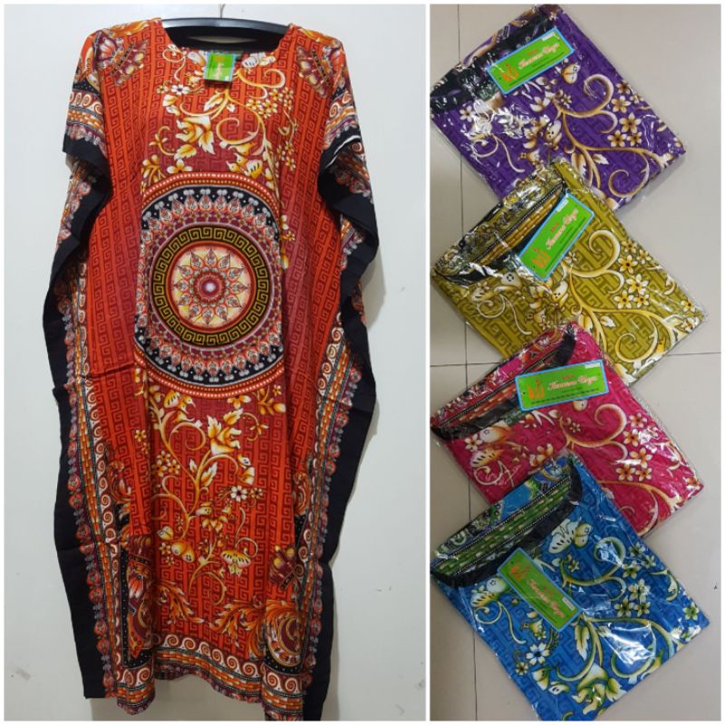 YULI - DASTER KENCANA UNGU /DS KALONG LD 150 CM / PB 110 CM BATIK KU LEBEL HIJAU(KUI)