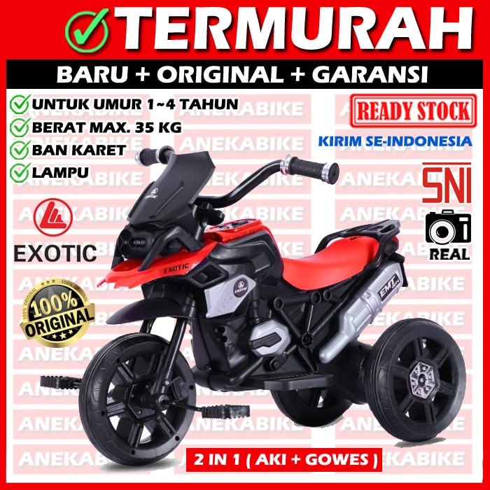 ⭐BISA COD⭐ Motor Aki Anak PMB M-888 BMW Motor Mainan Anak Motoran Aki Anak Exotic 2214