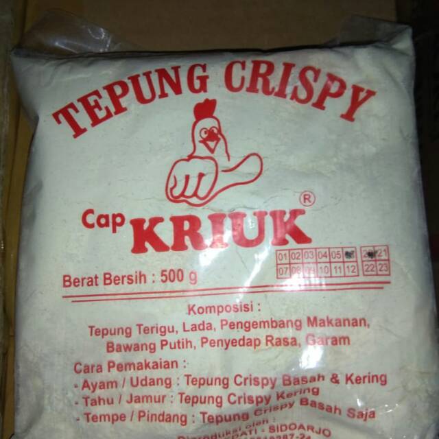 

Tepung Crispy Cap Kriuk 500gr/Tepung Bumbu Ayam Krispy